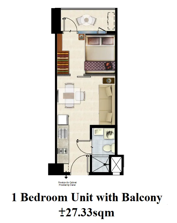 https://manilacondohub-smdc.com/images/properties/grace/unit-layouts/01 - T1 GRACE - 1BR with balcony (+27.33sqm) - Facing Amenity.webp